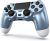 CAVISM Wireless Controller Compatible with PS4/Pro/Slim Console Game pad Controller for ps4 Controller Built-in Motion Motors (White+Titanium Blue)