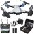 Drone with Camera 1080P Dual Camera for Kids Adults, 2 Batteries FPV Camera Drone, Small RC Drone with Carrying Case Quadcopter, Gravity Control, Altitude Hold, Headless, 3D Flip, Waypoint Gift Idea