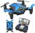 Drone with Camera – Drones for Kids Beginners , RC Quadcopter with App FPV Video, Voice Control, Altitude Hold, Headless Mode, Trajectory Flight, Foldable Kids Drone, Boys Gifts Girls Toys-Light Blue