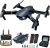 Drone with Camera for Adults, Foldable RC Quadcopter Kids Toys, 1080P HD FPV Video Drone for Beginners, 2 Batteries,Carrying Case,One Key Start,Altitude Hold,Headless Mode,Waypoints Function,3D Flips