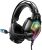 Gaming Headset for Xbox One Series X/S PS4 PS5 PC Switch, Noise Canceling Headphones with Microphone, 3.5mm Audio Jack, Auto-Adjust Headband, RGB Light, Lightweight Wired Gaming Headphones