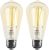 Geeni LUX Edison ST21 (ST64) Edison WiFi LED Smart Bulb, 2700K-6500K 8W, E26 Base, Dimmable, Tunable White Light, Works with Alexa & Google Home, 2 Pack