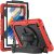 Herize Case for Samsung Tab A8 10.5 inch 2022 with Screen Protector | Full Body Silicon Cover with 360 Rotating Hand Strap Shoulder Strap for Galaxy Tab A8 Tablet SM-X200 /SM-X205 /SM-X207 | Red