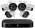 Lorex Indoor/Outdoor Wired Security Camera System, 1080p HD Bullet Cameras with Motion Detection Surveillance, Long-Range IR Night Vision & Smart Home Compatibility, 1TB 8-Channel DVR, 6 Cameras