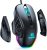 MMO Gaming Mouse Vanguard S with Interchangable Side Plate, 10000 DPI Programmable Macros and Customizable PC Computer Gaming Mice with Side Buttons, Black, Seenda