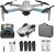 NMY Drones with Camera for Adults 4k, 5G WIFI FPV Transmission Drone, 40mins Flight Time on 2 Batteries, (*2*) Motor, Mobile Phone Control, Multiple Flight Modes, Suitable for Beginners,Grey