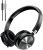 Nasuque Headphones with Microphone, Foldable Wired Headphones with Deep bass, Adjustable Headband and Noise Isolation for Smartphone Computer Laptop Chromebook MP3/4, (Black Gray)