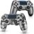 OUBANG 2 Pack (*4*) Work with PS4 Controller, Wireless Remote Compatible with Playstation 4 Controller, Game Control for PS4 Pro with Joystick, Pa4 Controller for PS4 Slim/PC Camo Gray Gift Men