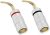 PATIKIL Flex Pin Banana Plugs Gold-Plated (*2*) Red Black for Speaker Wires Wall Plates Home Theater Pack of 2