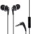 Panasonic ErgoFit Wired Earbuds, In-Ear Headphones with Microphone and Call Controller, Ergonomic Custom-Fit Earpieces (S/M/L), 3.5mm Jack for Phones and Laptops – RP-TCM125-Ok (Black)