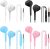 SIKAMARU Headphone Heavy Bass Stereo Earphones Earbuds with Remote & Microphon,Laptops,Gaming Noise Isolating Tangle Free Headsets in Ear Headphones 4 Pairs