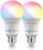 Smart Light Bulbs,Wi-Fi LED Lights,Multi-Colored and Warm to Cool White,Works with Alexa,Google Assistant and Siri,No Hub Required,2 Pack,A19 E26,7.5W 800LM