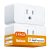 Smart Plug WiFi Outlet Work with Apple HomeEquipment, Siri, Alexa, Google Home, Refoss Smart Socket with Timer Function, Remote Control, No Hub Required, 15A, 2 Pack