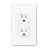 Smart Wall Outlet, Smart Wireless Tamper Resistant Outlet Compatible with Alexa and Google Assistant, Remote Control, ETL & FCC Approvel Samrt Receptacle, Requires 2.4 GHz Wi-Fi, No Hub Required