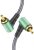 Subwoofer RCA Audio Cable RAWAUX Double 90 Degree Subwoofer Cable Stereo RCA to RCA Audio Cable 24K Gold-Plated Nylon Braided Double Shielded Digital Analogue Supports Home Theater (10ft/3m)