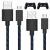 TALK WORKS PS4 Controller Charging Cable for Playstation 4 – Long 10′ Heavy Duty Braided Micro USB Cord Charger Cord for Sony – (Black, Pack of 2)