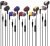 XINLIANG Earphones 3.5mm in-Ear Headphones Wired Earbuds with Microphone for Laptop, Tangle Free Earbuds for Chromebook, Android, Gaming, Mp3, Cheap Earbuds for Kids School Students