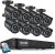 ZOSI H.265+ 5MP 2K Home PoE Security Camera System, 8 Channel PoE NVR Recorder with 2TB HDD for 24/7 Recording, 8 X 5MP PoE IP Cameras Outdoor Indoor, 120ft Night Vision, Remote Access, Motion Alerts
