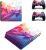 eSeeking Full Body Protective Vinyl Skin Decal for PS4 Pro Console and 2PCS PS4 Pro Controller Skins Stickers Colored Triangles